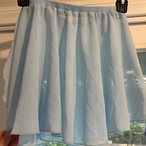 Girls light blue xl ballet skirt like new